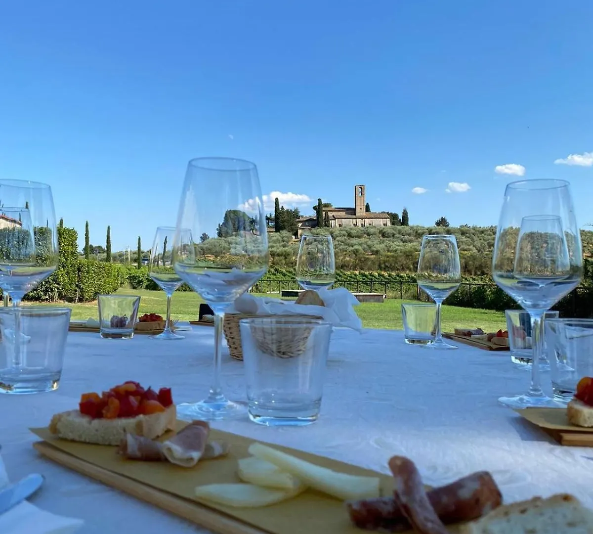 Villa Fattoria Abbazia Monte Oliveto San Gimignano Bauernhof